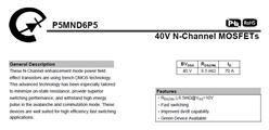 ERIS P5MND6P5 PPAK5X6 40 v nϵ