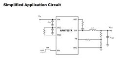 臺灣茂達-APW7307A-16V 3A 500kHz同步降壓轉換器