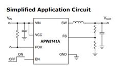 3A 5V 1MHz同步降壓轉換器-APW8741A-TQFN3x3-10