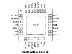 TFT-LCDԴ-G2515UG1U-K-WQFN3.5X3.5-28