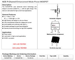 NCE NCE40P70 Pϵ(chng)Ч(yng)-70A 40V F(xin)؛