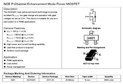 NCE NCE3401 MOSFETwܷ댧(do)w